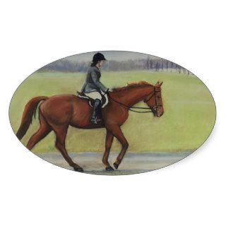 English Rider Horse Art Sticker