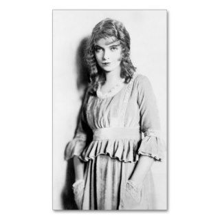 Lillian Gish with Hands in Her Pockets Business Card