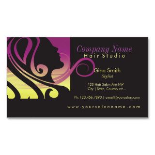 Hair salon business card