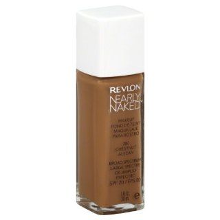 Revlon Nearly Naked Makeup, Chestnut, 1 oz  Foundation Makeup  Beauty