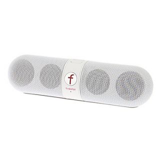 F808 Muti Funtion Bluetooth Speaker Support TF/ Player/FM(White)