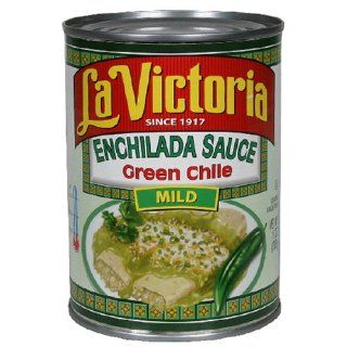 La Victoria Green Chile Enchilada Sauce, Mild, 19 Ounce Can (Pack of 6)  Taco Sauces  Grocery & Gourmet Food