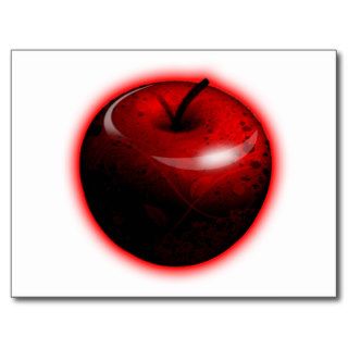 Red Shiny Apple    Forbidden Fruit Post Card