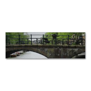 Bicycles and Bridge Holland Photo Bookmark Business Card