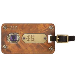 Your Luggage Tag Steampunk & Your Number 45 Victor