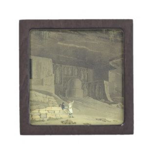 Part of the Kanaree Caves, Salsette, plate 62 Premium Trinket Box