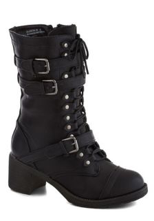 Scenic Thrive Boot in Jet Black  Mod Retro Vintage Boots