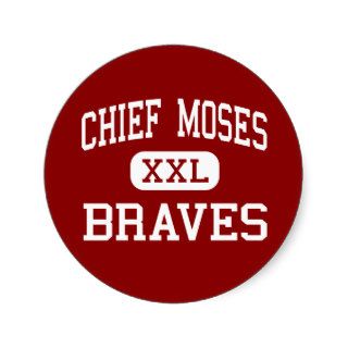 Chief Moses   Braves   Middle   Moses Lake Stickers
