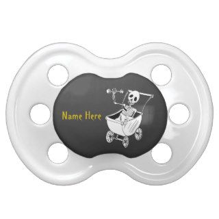 Scary Skeleton Baby Shower Pacifiers