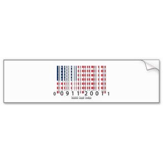 USA Barcode Flag Bumper Sticker
