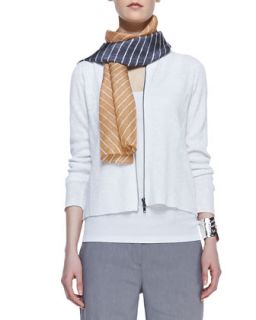 Colorshift Shibori Trails Scarf, Pewter   Eileen Fisher   Pewter (ONE SIZE)