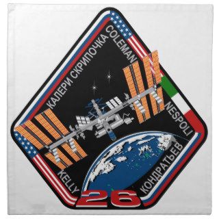 ISS Crews  Expedition 26 Napkins