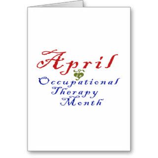 April is Occupational Therapy Month Cards
