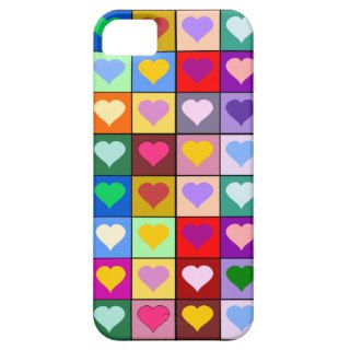 Colorful Heart Squares iPhone 5 Cover