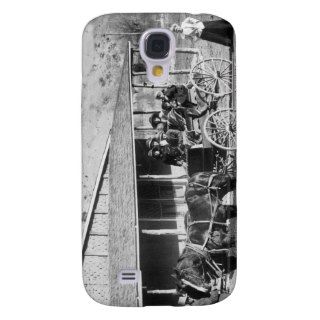 Family About to Depart in a Horse Buggy Galaxy S4 Cases