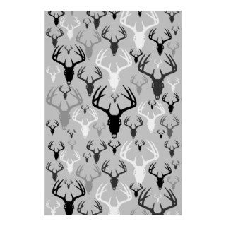 Deer Antlers Skull pattern Print