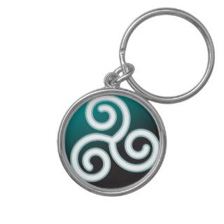 Triskele Celtic Spiral Key Chains
