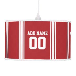 Football Jersey with Custom Name Number Hanging Lamps