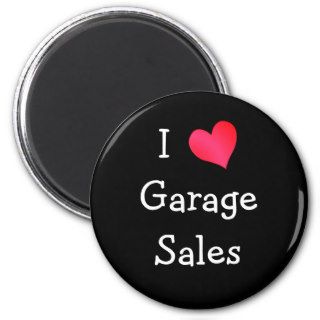 I Love Garage Sales Fridge Magnets