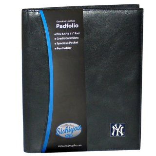 MLB New York Yankees Leather Portfolio  Sports Fan Daily Appointment Books And Planners  Sports & Outdoors