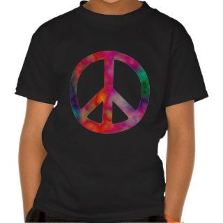 Tie Dye Peace Symbol T shirt