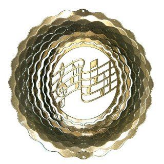 Next Innovations ESMUSICNOTEGD PB Gold Music Note Eycatcher, Small (Discontinued by Manufacturer)  Wind Sculptures  Patio, Lawn & Garden