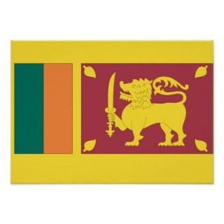 Sri Lanka Flag Poster