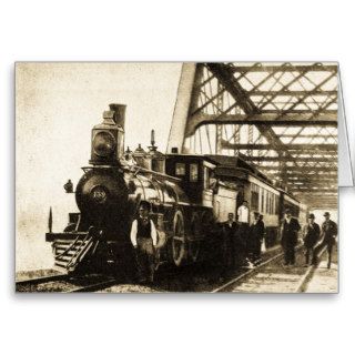 Burlington Railroad Aurora Engine #139 1893 Card
