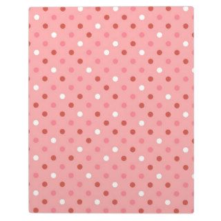 PINK RED POLKA DOT VINTAGE SHABBY CHIC PATTERN PLAQUE