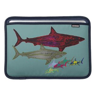 Wild sharks protection sleeve for MacBook air