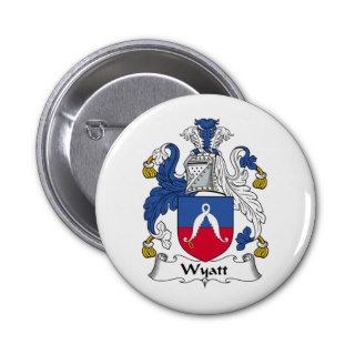 Wyatt Family Crest Pinback Button