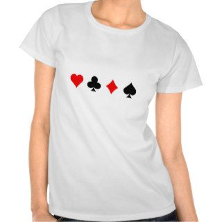 Blackjack / Poker Card Suits Vector Art Tshirt