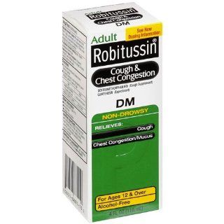 Robitussin DM Cough & Chest Congestion Adult Non Drowsy Liquid 4 oz Health & Personal Care