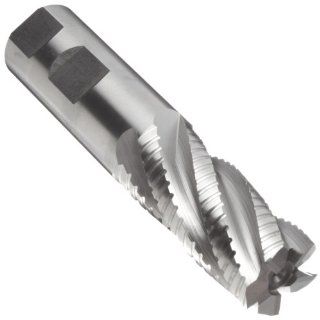 Melin Tool CRFP Cobalt Steel Square Nose End Mill, Uncoated (Bright) Finish, Non Center Cutting, 30 Deg Helix, 4 Flutes, 3.8750" Overall Length, 0.7500" Cutting Diameter, 0.75" Shank Diameter