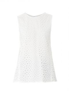 Broderie anglaise sleeveless top  Issa