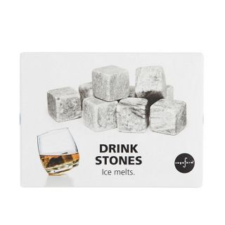 Sagaform Set of nine grey drink stones