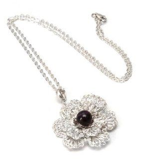 Amethyst flower necklace, ' Bloom' Jewelry
