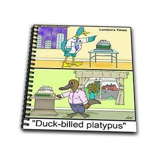 db_1721_1 Londons Times Funny Animals Cartoons   Duck Billed Platypus sent by fax   Drawing Book   Drawing Book 8 x 8 inch