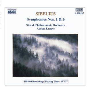 Sibelius Symphonies Nos. 1 And 6 Music