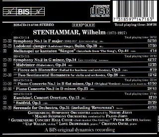 Stenhammar Symphonies Nos. 1 And 2 / Piano Concertos Nos. 1 And 2 / Orchestral Music Music
