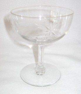 Vintage Starburst Pattern Champagne Glass  