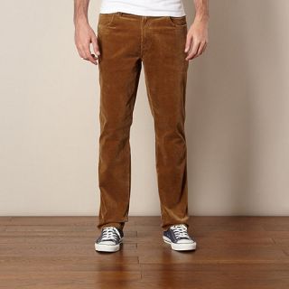 Wrangler Big and tall light brown stretch cord trousers