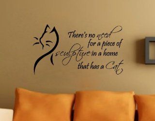 There's No Need Cat Wall Decal Quote Vinyl Sculpture Pet Sticker   Other Products  