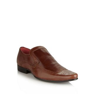 Red Tape Brown pointed leather brogues