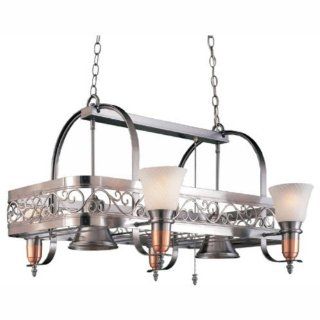 Scroll Filigree Pot Rack with Lamps and Lights Kitchen & Dining