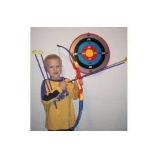 Maxi Sport Toy Archery Bow And Arrow Set With Suction Cup Arrows And Target  Miniature Novelty Toys  Sports & Outdoors