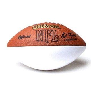 Wilson Official NFL Autograph Football with One White Panel  Sports & Outdoors