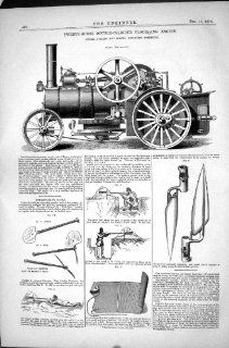 DOUBLE CYLINDER PLOUGHING ENGINE 1870 ENGINEERING AVELING PORTER INTRENCHING   Prints