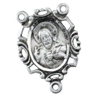 Sterling Silver Rosary Center Only Pendants Jewelry