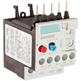Siemens 3RU11 16 1FB0 Thermal Overload Relay, For Mounting Onto Contactor, Size S00, 3, 5 5A Setting Range